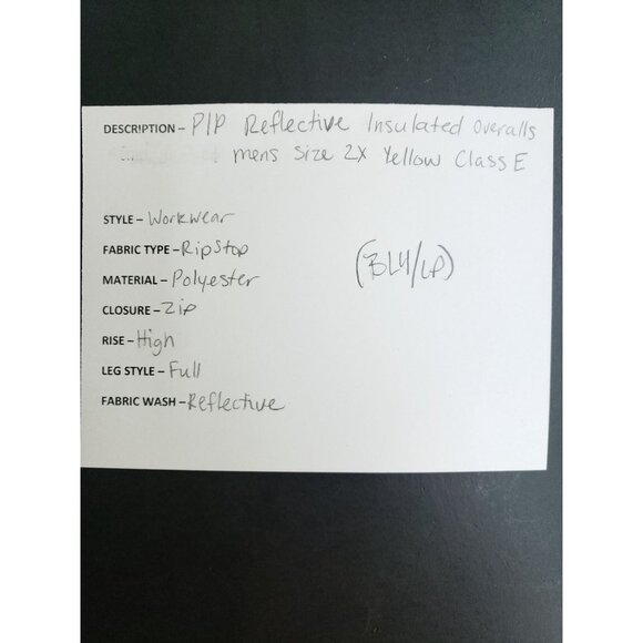 Reptyle Workwear Reflective Jacket & PIP Overalls Set Mens 2X Yellow A - Picture 15 of 16